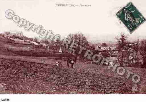 Ville de TOURLY, carte postale ancienne