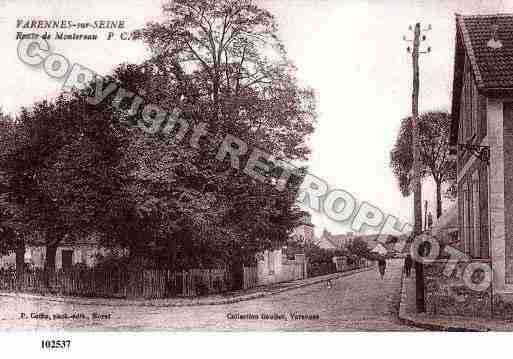 Ville de VARENNESSURSEINE, carte postale ancienne