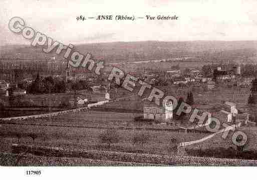 Ville de ANSE, carte postale ancienne