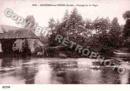 Ville de ASNIERESSURVEGRE, carte postale ancienne