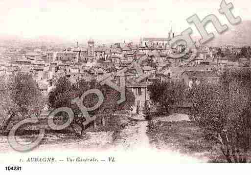 Ville de AUBAGNE, carte postale ancienne