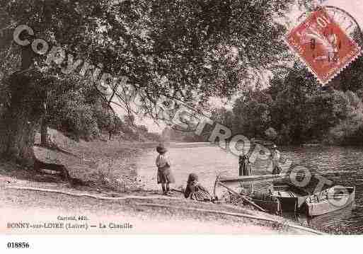 Ville de BONNYSURLOIRE, carte postale ancienne