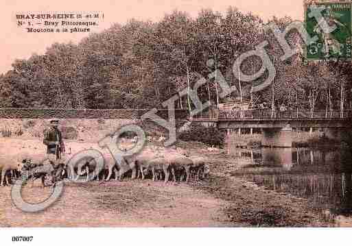 Ville de BRAYSURSEINE, carte postale ancienne