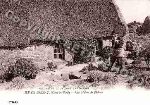 Ville de BREHAT(ILEDE), carte postale ancienne