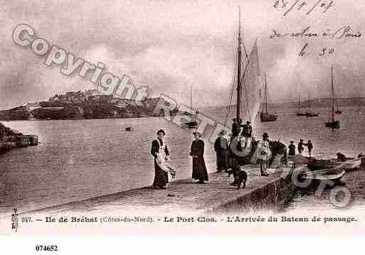 Ville de BREHAT(ILEDE), carte postale ancienne