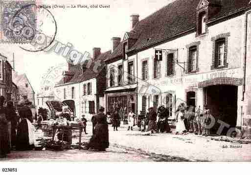 Ville de BRETONCELLES, carte postale ancienne