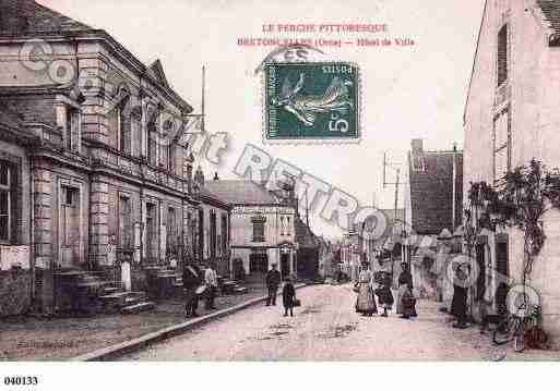 Ville de BRETONCELLES, carte postale ancienne