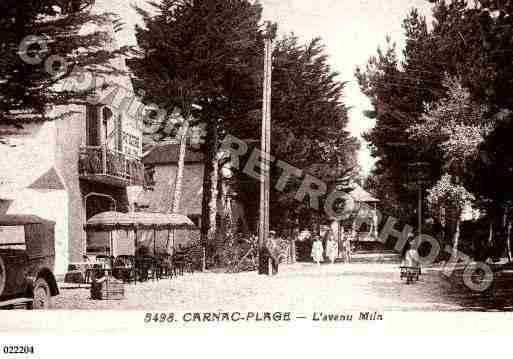 Ville de CARNAC, carte postale ancienne