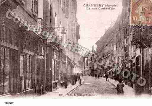 Ville de CHAMBERY, carte postale ancienne