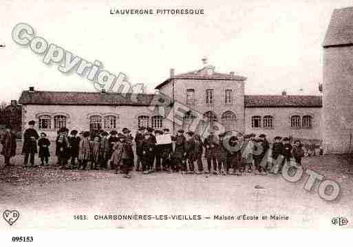 Ville de CHARBONNIERESLESVIEILLES, carte postale ancienne