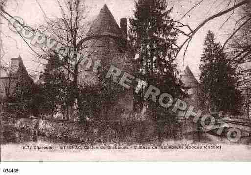 Ville de ETAGNAC, carte postale ancienne