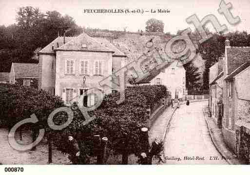 Ville de FEUCHEROLLES, carte postale ancienne