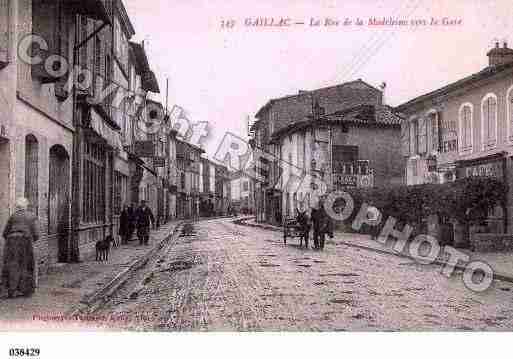 Ville de GAILLACTESSONNIERES, carte postale ancienne