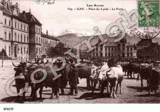 Ville de GAP, carte postale ancienne