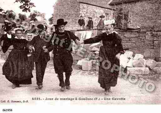 Ville de GOUEZEC, carte postale ancienne