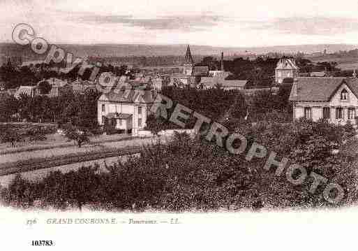 Ville de GRANDCOURONNE, carte postale ancienne