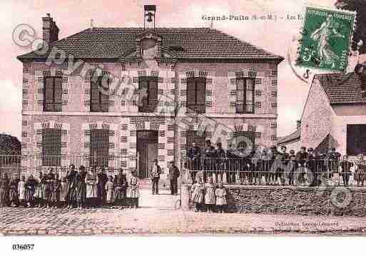 Ville de GRANDPUITSBAILLYCARROIS, carte postale ancienne