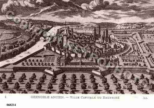 Ville de GRENOBLE, carte postale ancienne