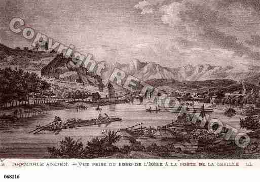 Ville de GRENOBLE, carte postale ancienne