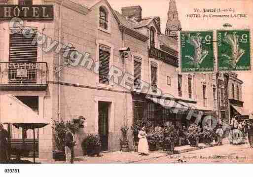 Ville de JANZE, carte postale ancienne