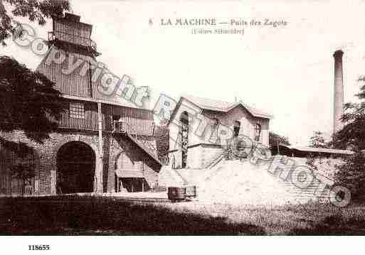 Ville de MACHINE(LA), carte postale ancienne