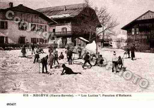 Ville de MEGEVE, carte postale ancienne