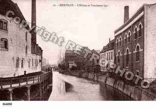 Ville de MERVILLE, carte postale ancienne