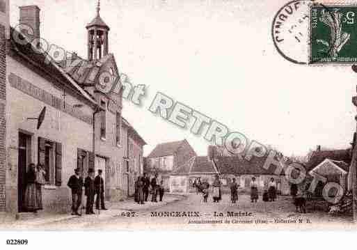 Ville de MONCEAUX, carte postale ancienne