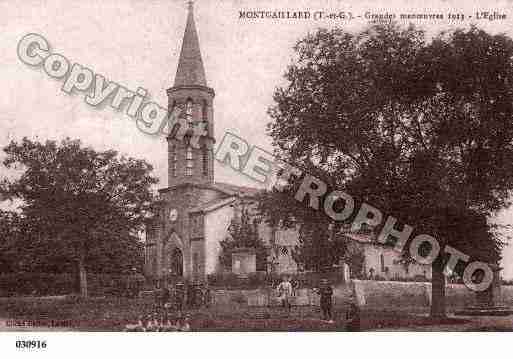 Ville de MONTGAILLARD, carte postale ancienne