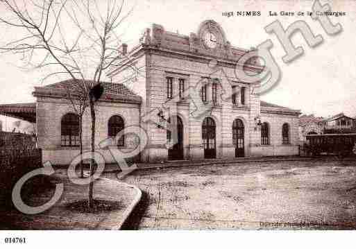 Ville de NIMES, carte postale ancienne