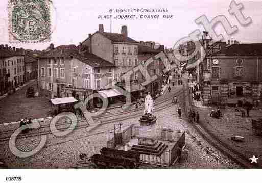 Ville de PONTDEVAUX, carte postale ancienne