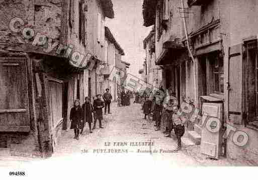 Ville de PUYLAURENS, carte postale ancienne