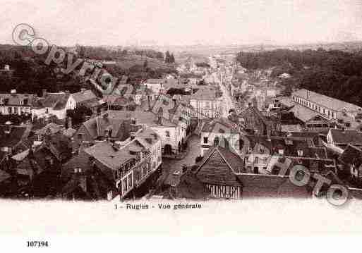 Ville de RUGLES, carte postale ancienne