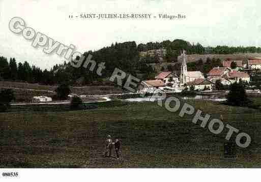 Ville de SAINTJULIENLESRUSSEY, carte postale ancienne