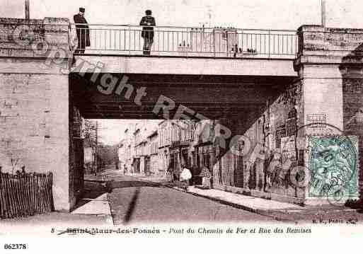 Ville de SAINTMAURDESFOSSES, carte postale ancienne