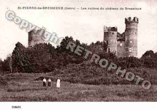 Ville de SAINTPIERREDEBRESSIEUX, carte postale ancienne