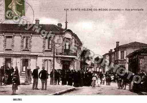 Ville de SAINTEHELENE, carte postale ancienne