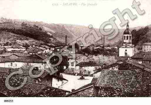 Ville de SALAVRE, carte postale ancienne