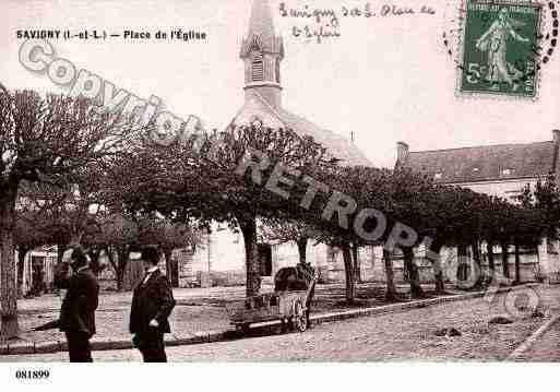 Ville de SAVIGNYENVERON, carte postale ancienne