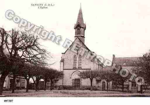 Ville de SAVIGNYENVERON, carte postale ancienne