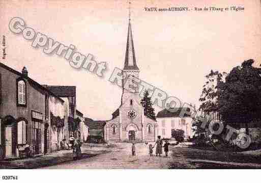 Ville de VAUXSOUSAUBIGNY, carte postale ancienne