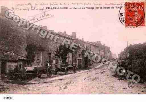 Ville de VILLEYLESEC, carte postale ancienne