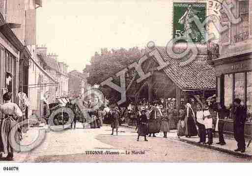 Ville de VIVONNE, carte postale ancienne