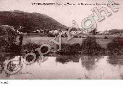 Ville de VOUJEAUCOURT, carte postale ancienne