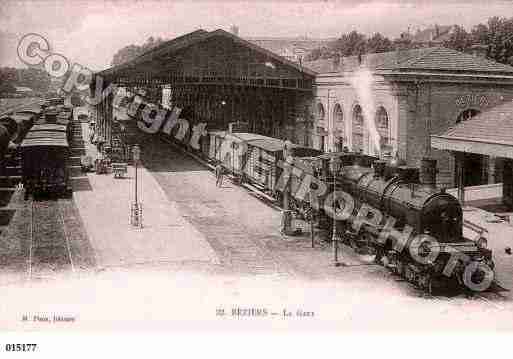 Ville de BEZIERS, carte postale ancienne