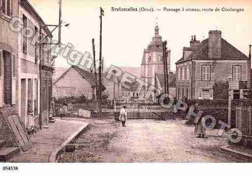 Ville de BRETONCELLES, carte postale ancienne