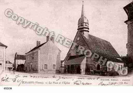 Ville de CHAMPSSURYONNE, carte postale ancienne