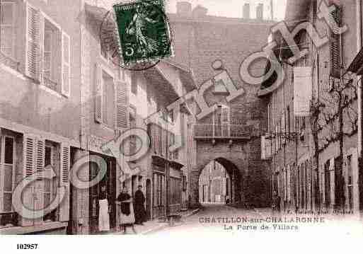 Ville de CHATILLONSURCHALARONNE, carte postale ancienne