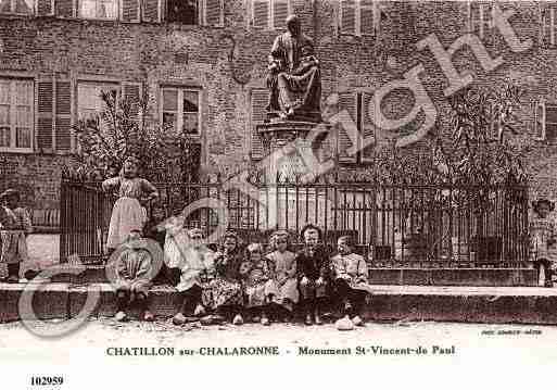 Ville de CHATILLONSURCHALARONNE, carte postale ancienne