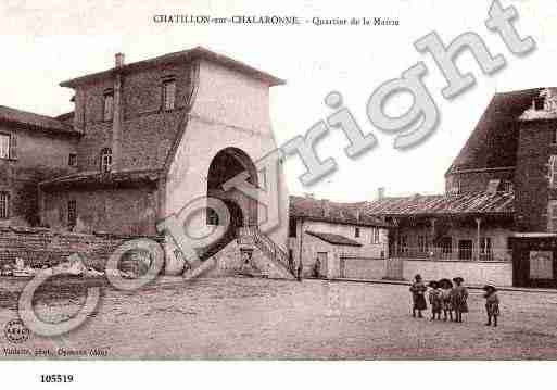 Ville de CHATILLONSURCHALARONNE, carte postale ancienne